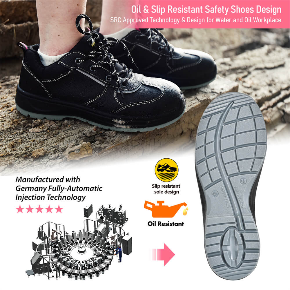 أحذية سلامة العمل النسائية غير زلة اصبع القدم الصلب وأحذية رياضية للسيدة L-7508W
